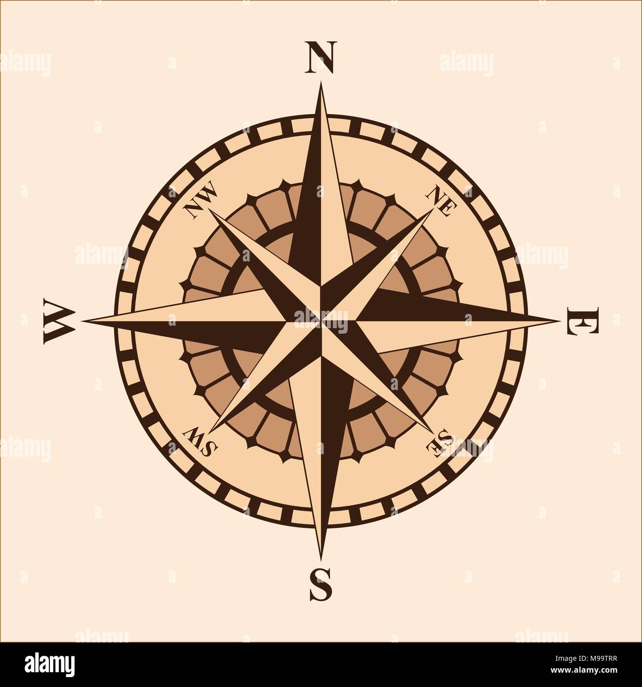 Rose de compas Illustration de Vecteur