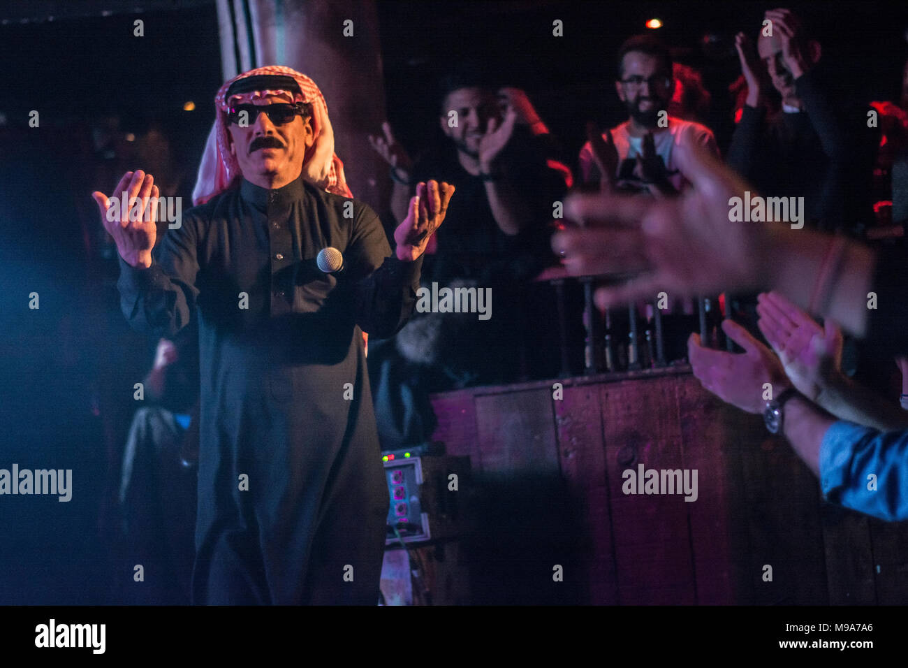 Madrid, Espagne. 23 mars, 2018. Omar Souleyman concert à Madrid, Espagne Credit : Alberto Ramírez Sibaja/Alamy Live News Banque D'Images