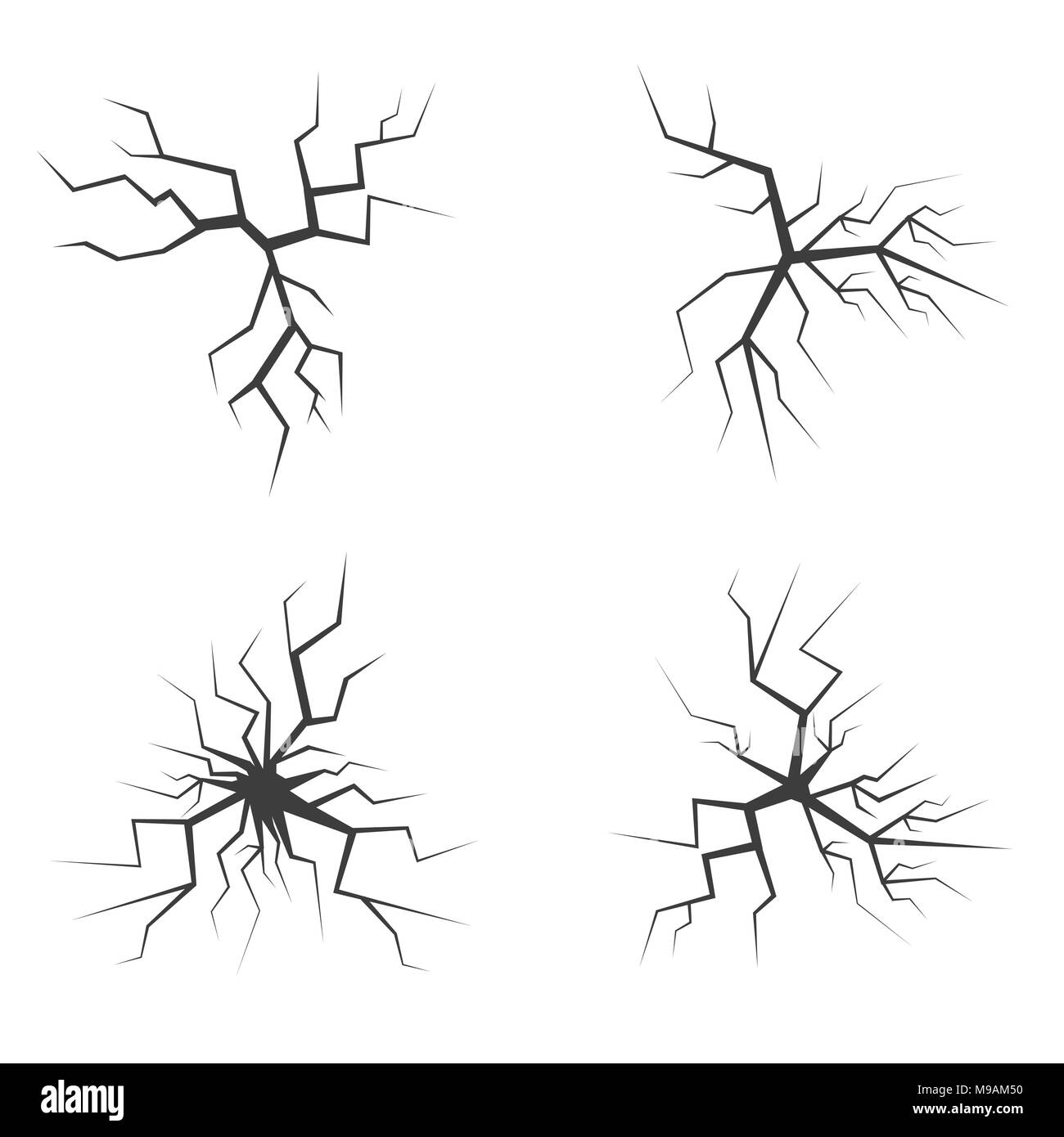Fissures vecteur simple Illustration de Vecteur