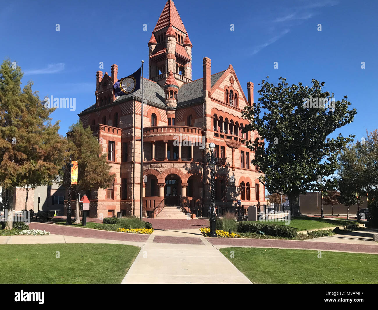 Hopkins historique dans le palais de justice du comté de Sulphur Springs, au Texas Banque D'Images