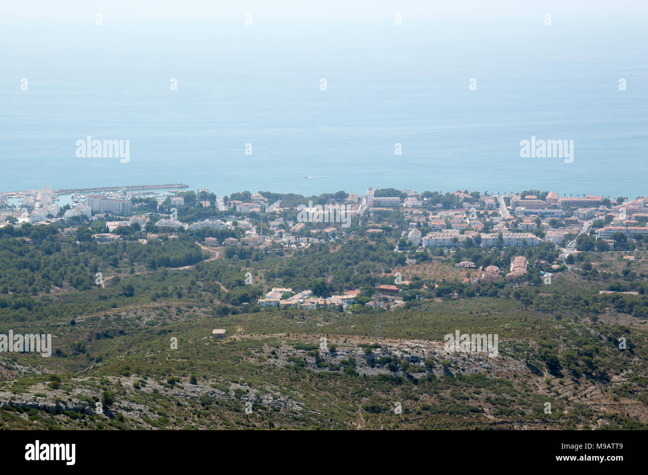 Vues de l'ermitage de Santa Lucia à Alcocebre Banque D'Images