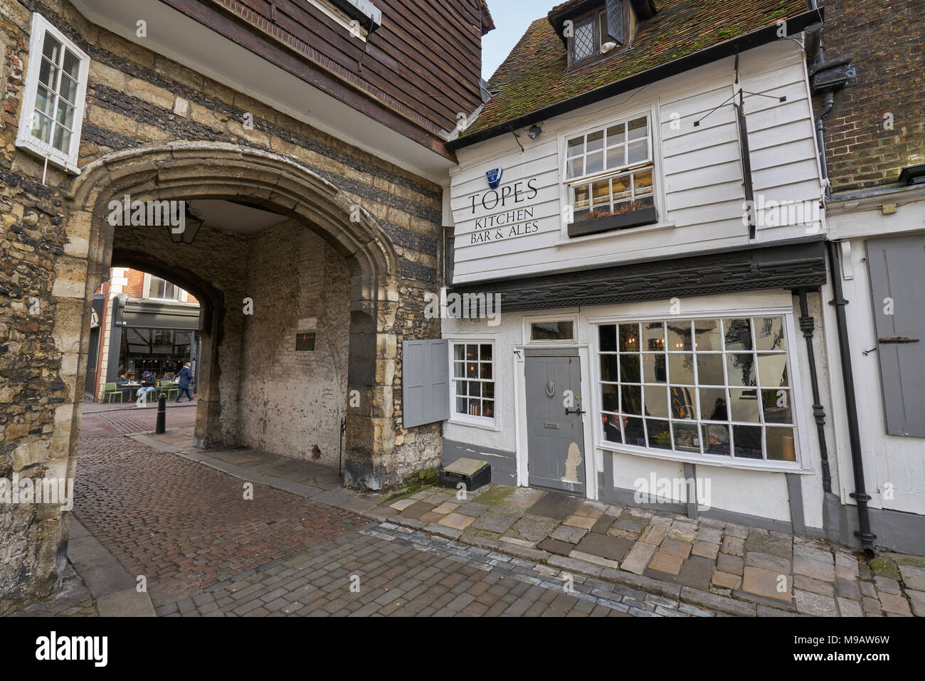 Topes restaurant rochester Banque D'Images
