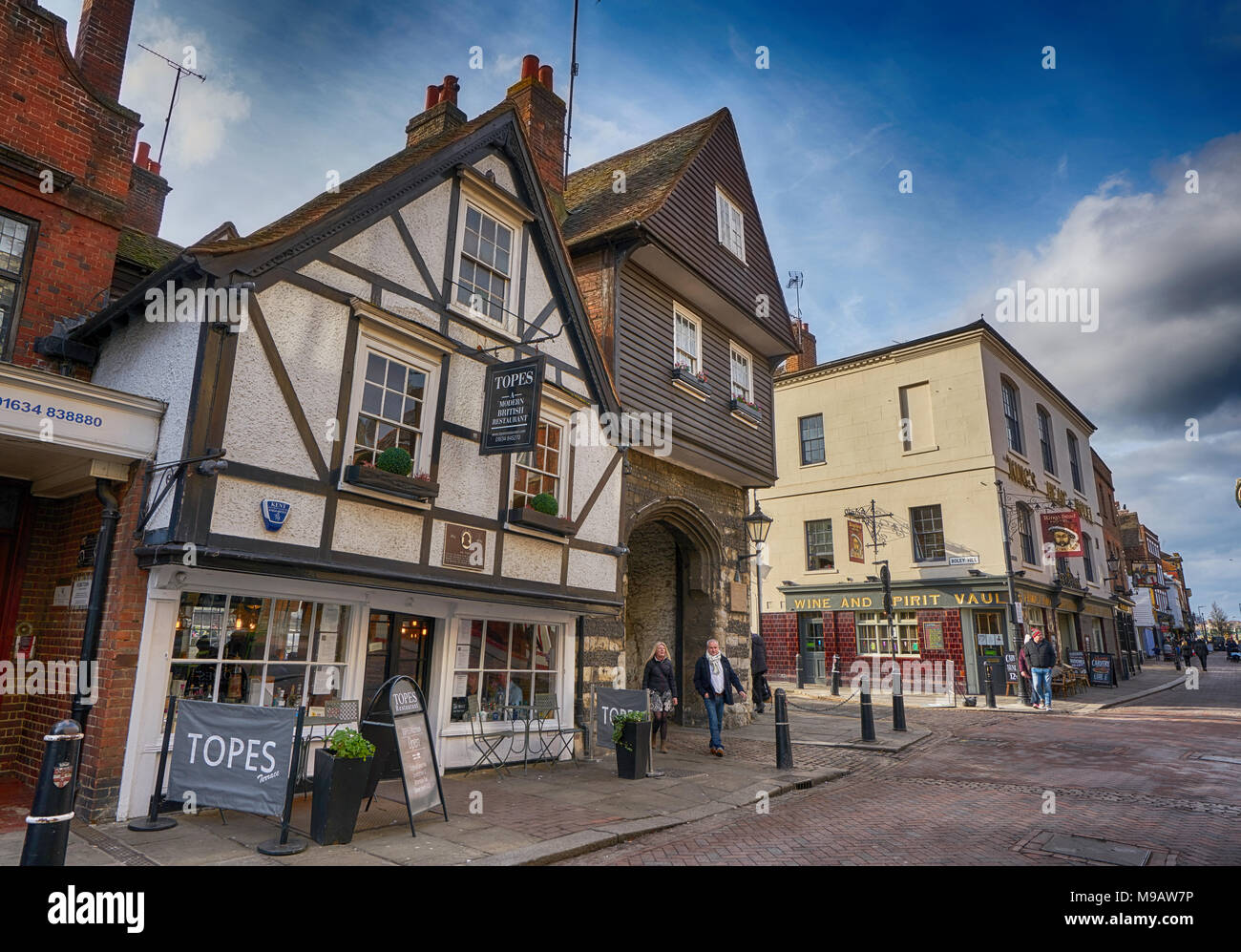 Topes restaurant rochester Banque D'Images