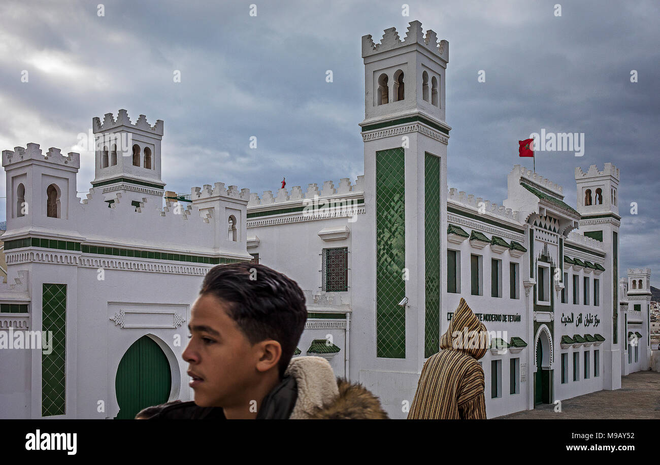 Centre d'Art moderne, de Tétouan Tetouan. Maroc Banque D'Images