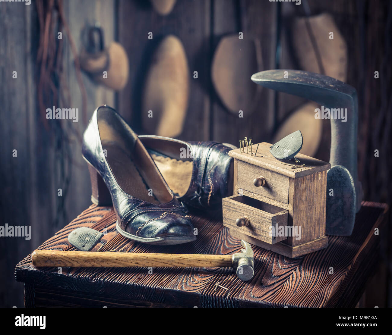 Pinces De Cordonnier Avec Marteau | Outil Travail Du Cuir | Acier 45#, 394g | Pour Réparation Chaussures, Bricolage