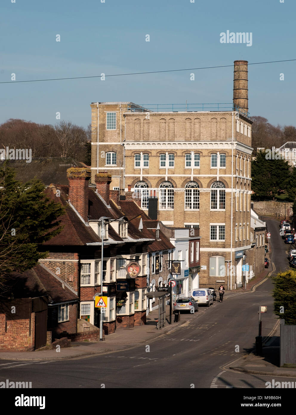 Portslade Brewery building et village, High Street, Lancing, Brighton et Hove Banque D'Images