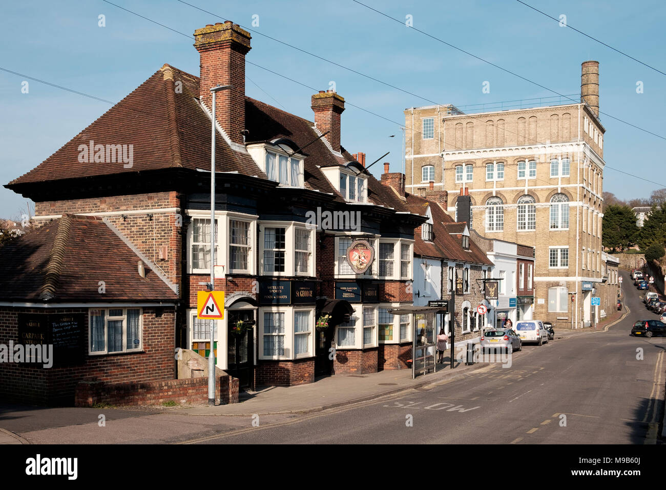 Le centre du village de Portslade, High Street, Lancing, Brighton et Hove Banque D'Images