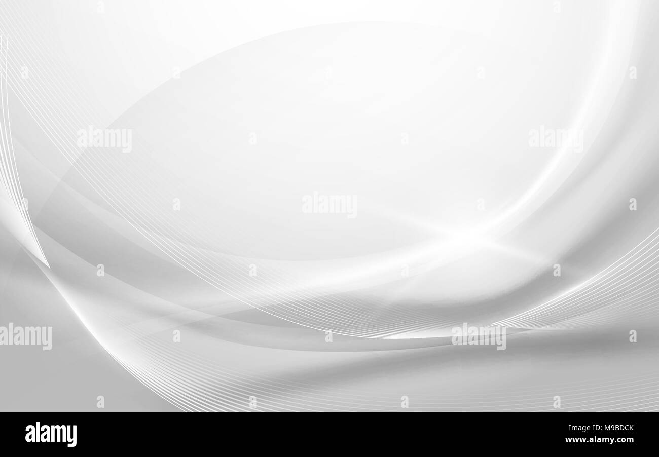 Résumé ondulées gris avec des lignes courbes de lumière floue background Illustration de Vecteur