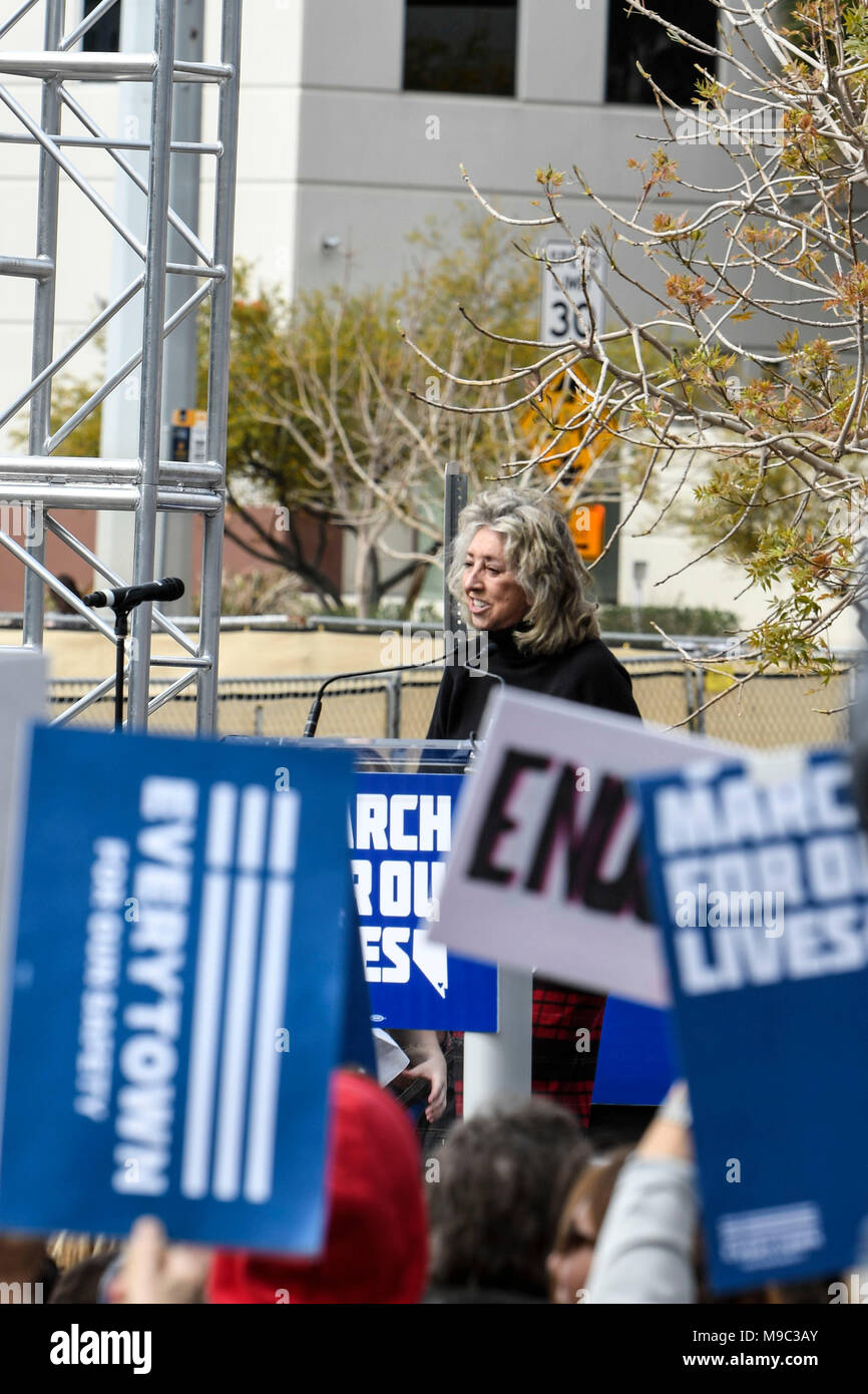 Las Vegas, NV, USA. 24Th Mar, 2018. Dina Titus à la Marche Pour La Vie à Las Vegas, Nevada le 24 mars 2018. Credit : Damairs Carter/media/Alamy Punch Live News Banque D'Images