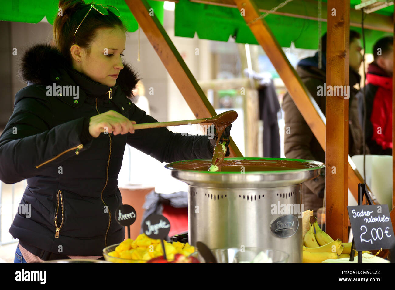 Maribor, Slovénie, le 24 mars 2018. Premier Festival International de chili et de chocolat qui a eu lieu à Maribor. Stojs Lomovsek Crédit : Matic / Alamy Live News Banque D'Images Maribor, Slovénie, le 24 mars 2018. Premier Festival International de chili et de chocolat qui a eu lieu à Maribor. Stojs Lomovsek Crédit : Matic / Alamy Live News Banque D'Images