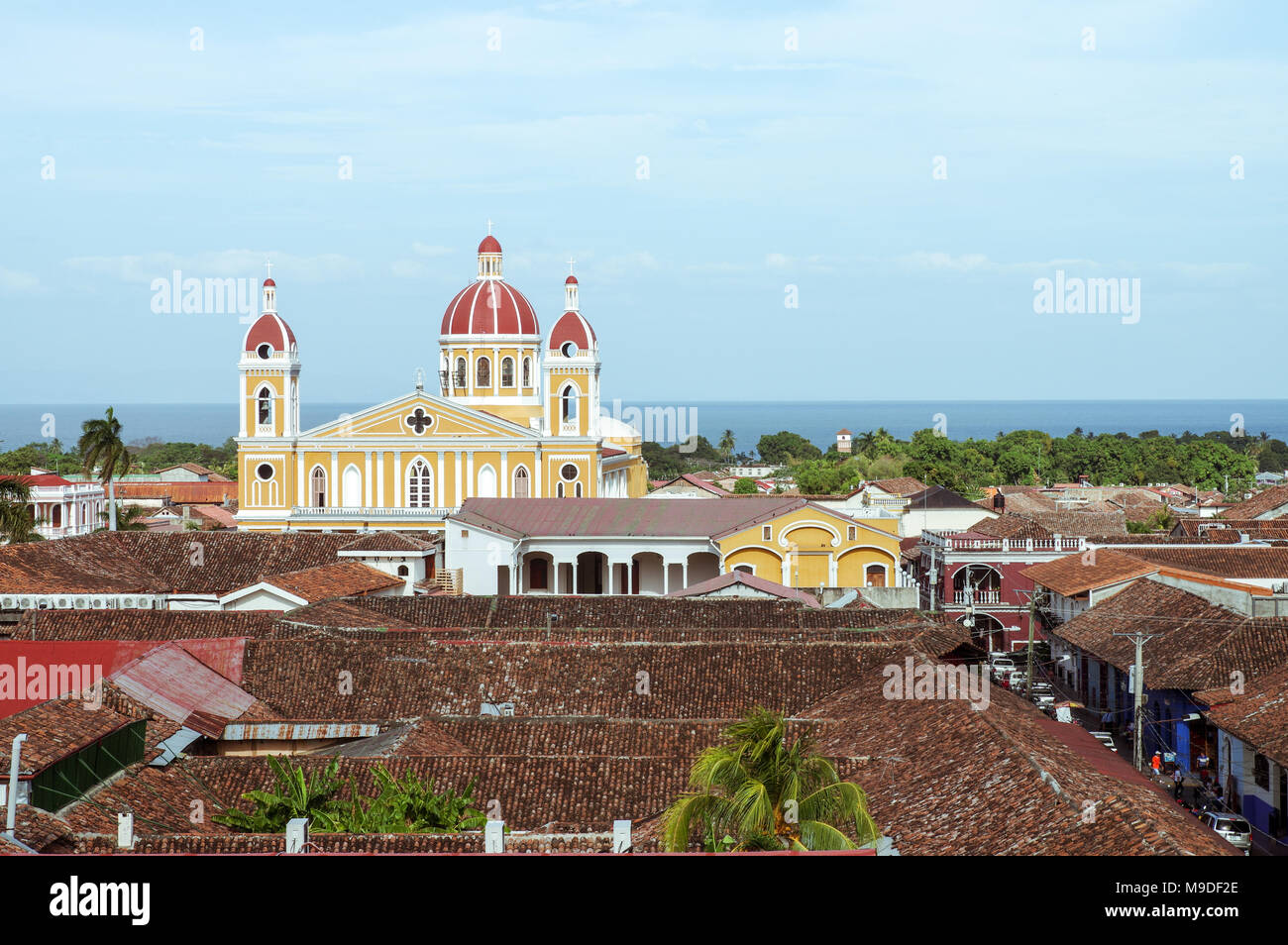 Notre Dame de l'assomption cathédrale de Granada, Nicaragua Banque D'Images