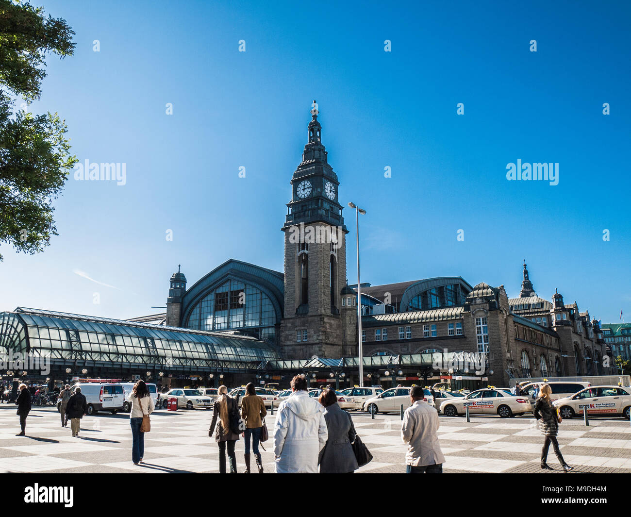La gare centrale de Hambourg en Allemagne. Banque D'Images