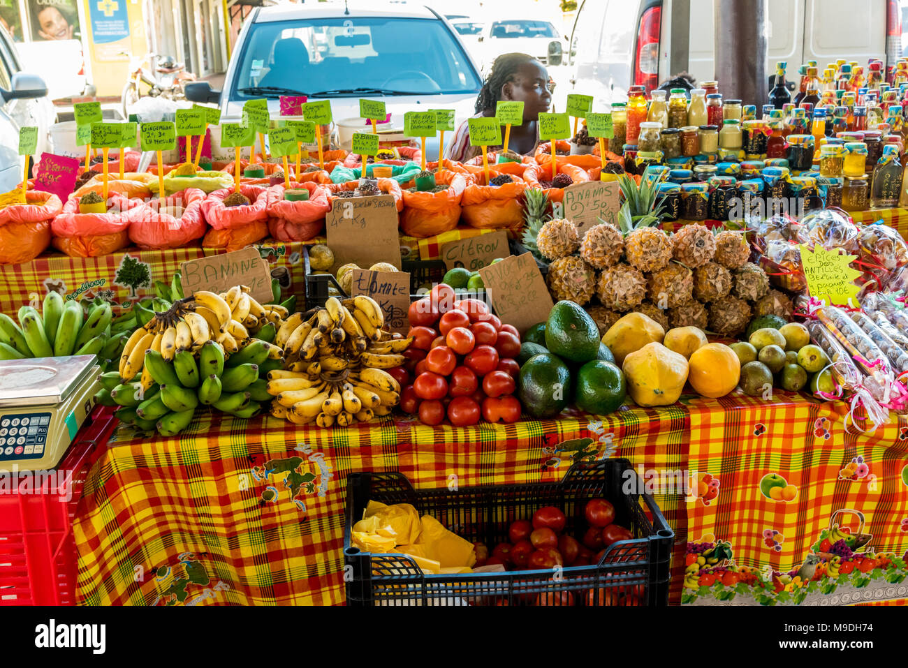 île de guadeloupe fruits légumes Banque de photographies et d’images à