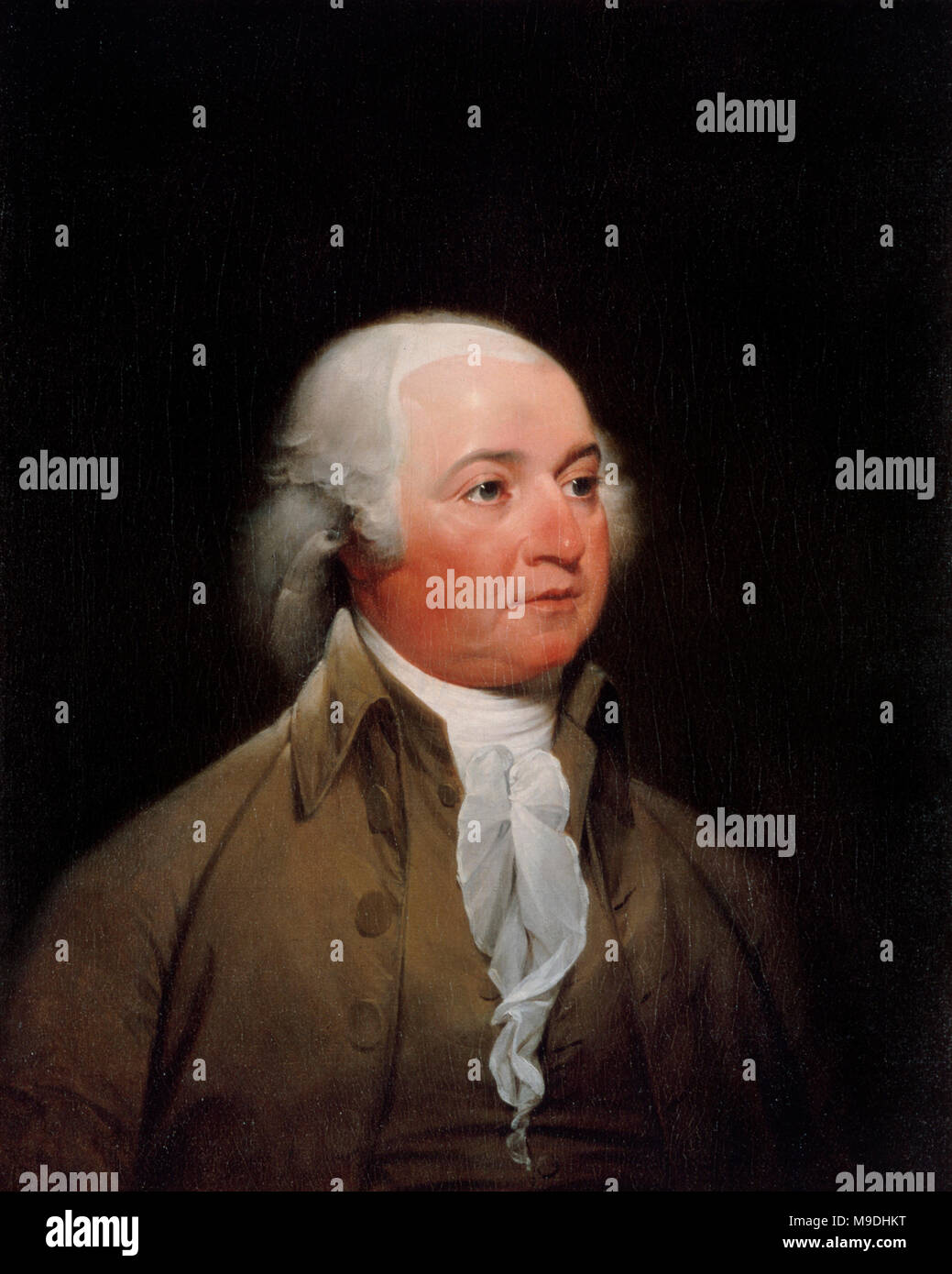 John Adams (1735 - 1826) Homme d'État américain et père fondateur qui a été le premier vice-président (1789-1997) et deuxième président des États-Unis (1797-1801) Banque D'Images