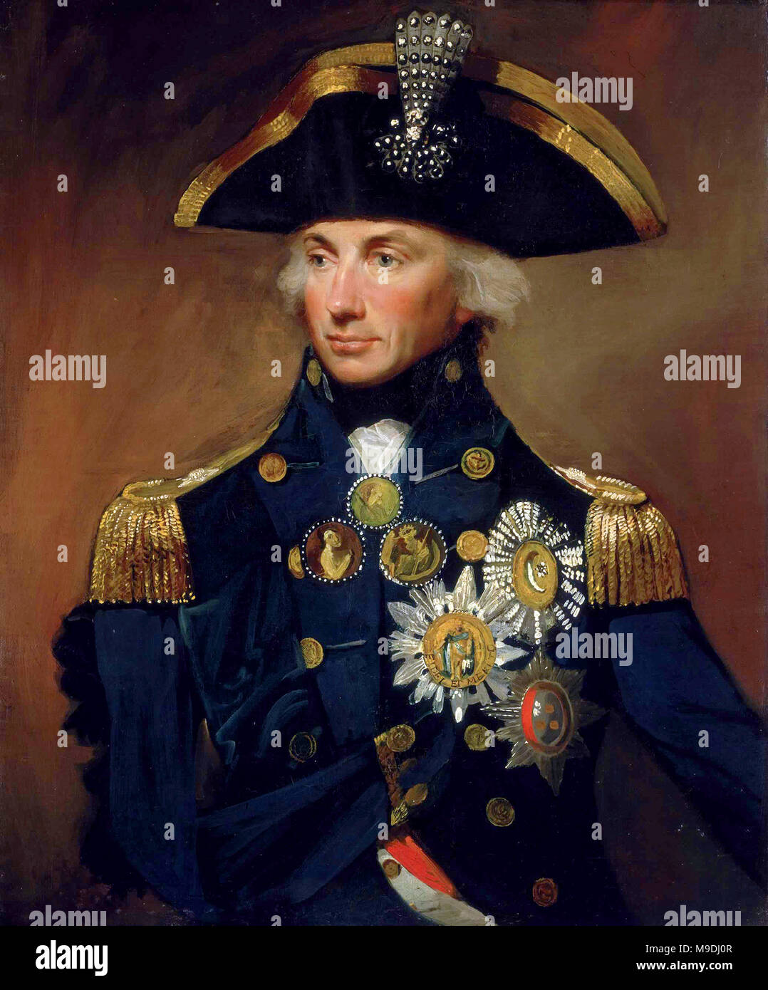 Horatio Nelson, 1er vicomte Nelson, (1758 - 1805), officier britannique de la Royal Navy Banque D'Images