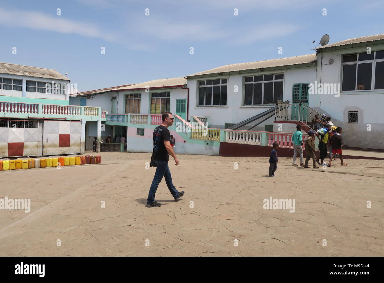 Pedro Opeka Akamasoa règlement , communauté sociale sur l'île de Madagascar. Banque D'Images