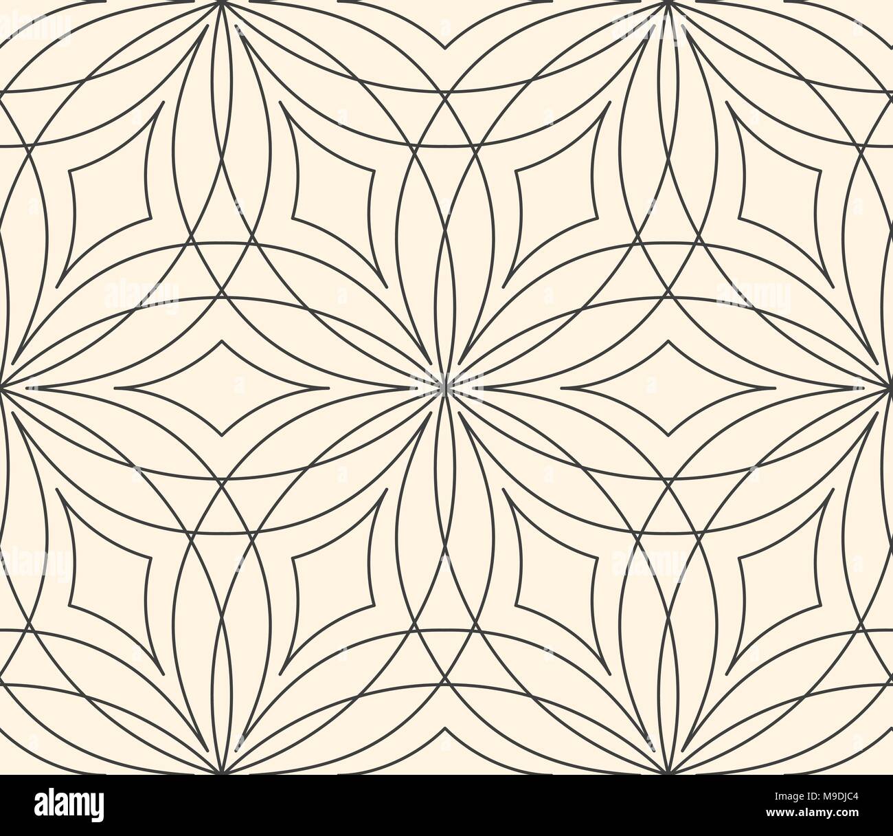 Motif à fleurs transparente sur fond beige Illustration de Vecteur