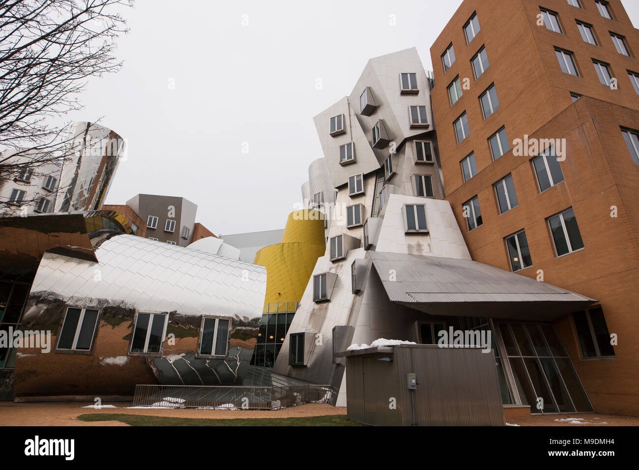 Le Ray et Maria Stata center, conçu par l'architecte Frank Gehry, au Massachusetts Institute of Technology de Cambridge, Massachusetts. Banque D'Images