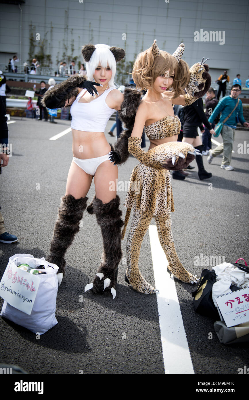 Samedi. 24Th Mar, 2018. TOKYO, JAPON - 24 mars : cosplayeurs déguisés en personnages de science-fiction et fantasy pose pour un portrait à l'Anime Japon 2018 convention à Tokyo, Japon, le samedi 24 mars, 2018. (Photo : Richard Atrero de Guzman/AFLO) Banque D'Images