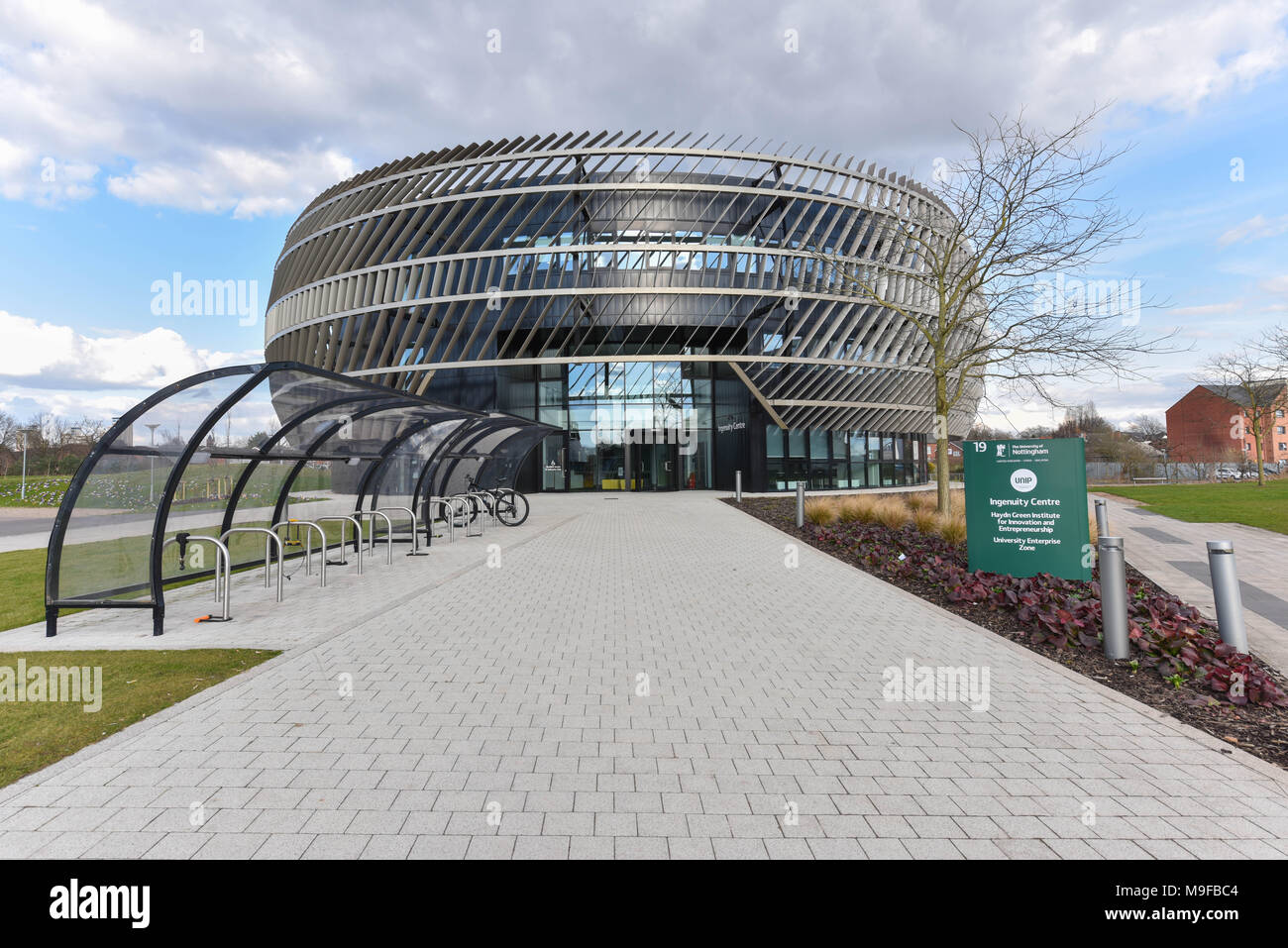 Le Jubilé campus, l'un des principaux bâtiments administratifs de l'Université de Nottingham. Banque D'Images