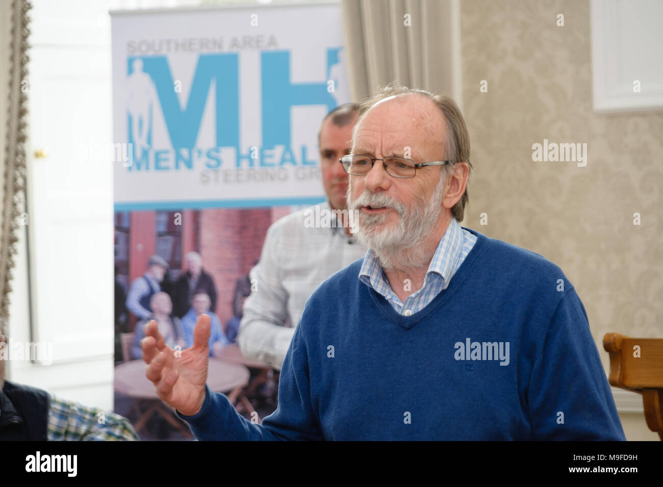 Dr Ian Banks, Président du European Men's Health Forum lors d'un événement de santé pour hommes Le Palais Armagh 23 mars 2018 CREDIT : Liam McArdle Banque D'Images