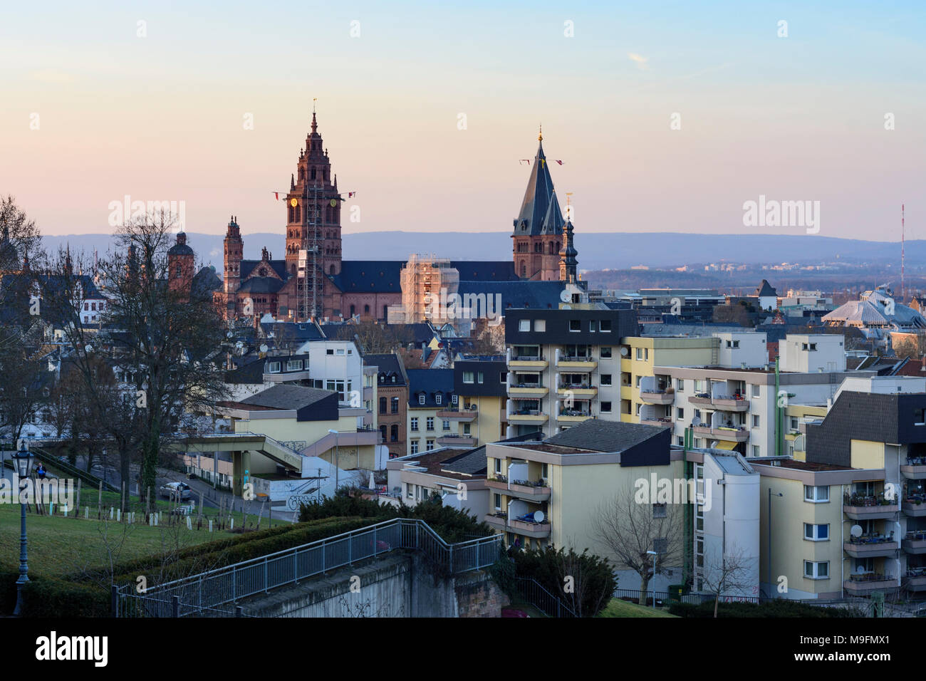 Mainz : Dom (cathédrale), Saint Martin , Rheinland-Pfalz, Rhénanie-Palatinat, Allemagne Banque D'Images