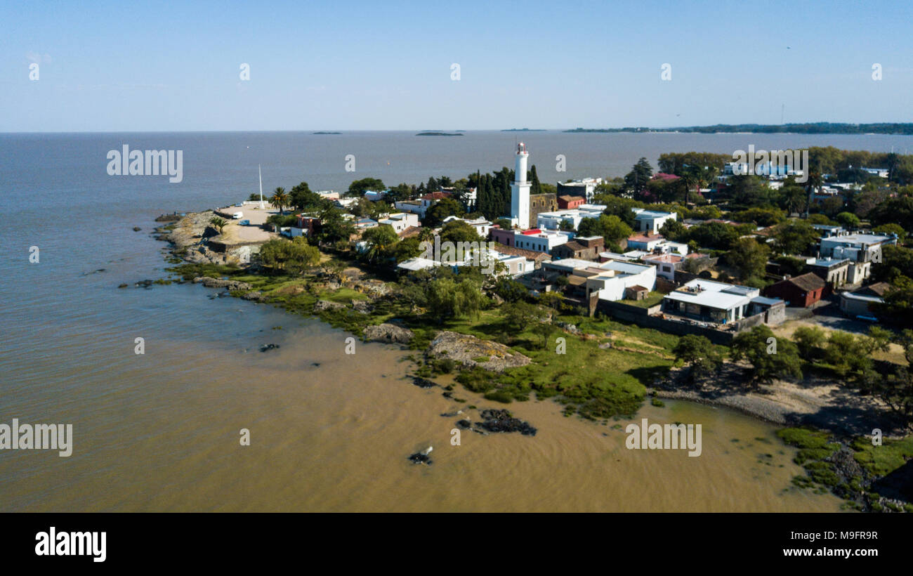 El Faro, l'ancien phare, Colonia del Sacramento, Uruguay Banque D'Images