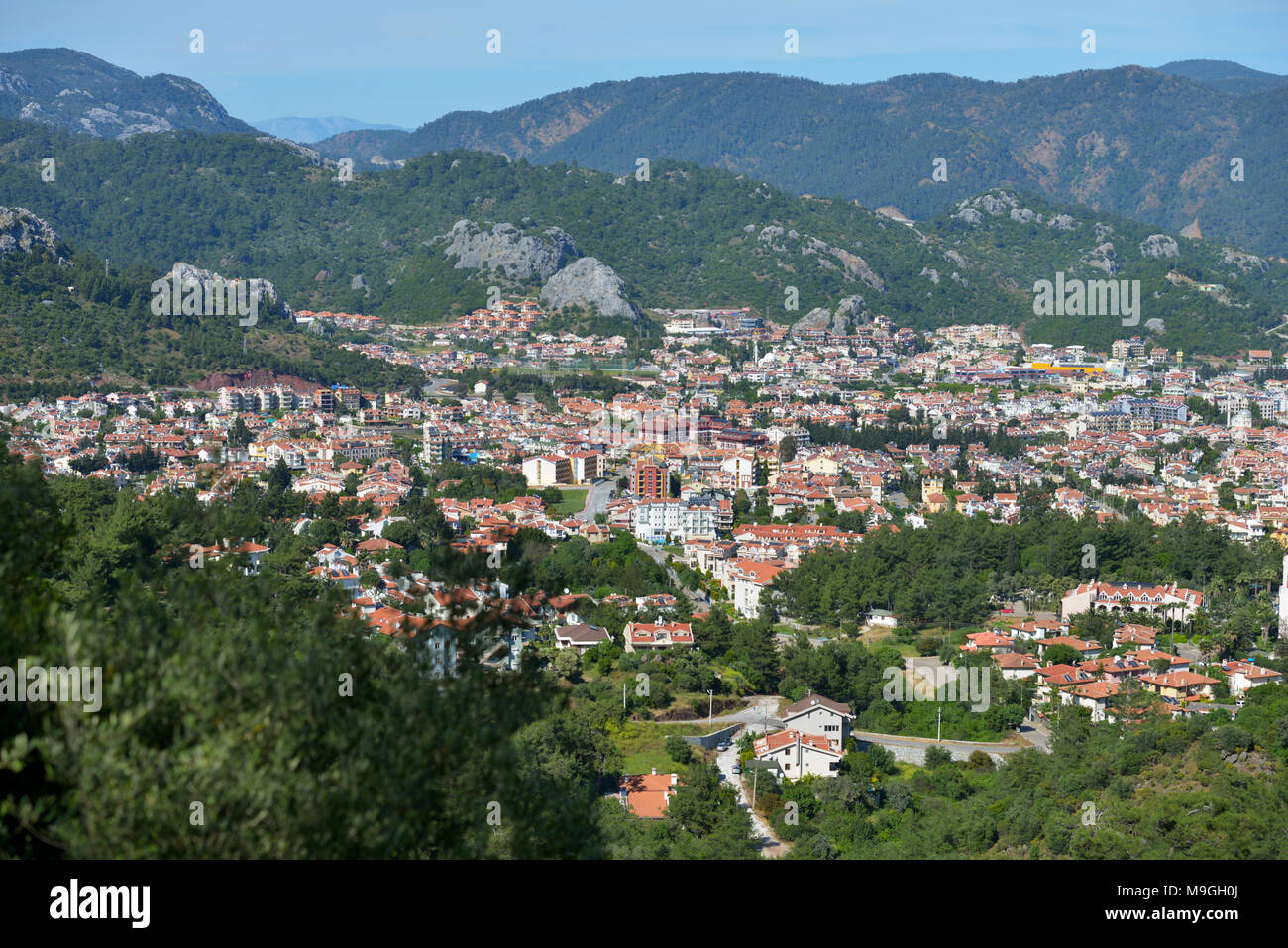 Marmaris, Turquie - 17 Avril 2014 : la ville de Marmaris. La population de la ville augmente de 10 fois pendant la saison touristique, et sa vie nocturne rivals anyth Banque D'Images