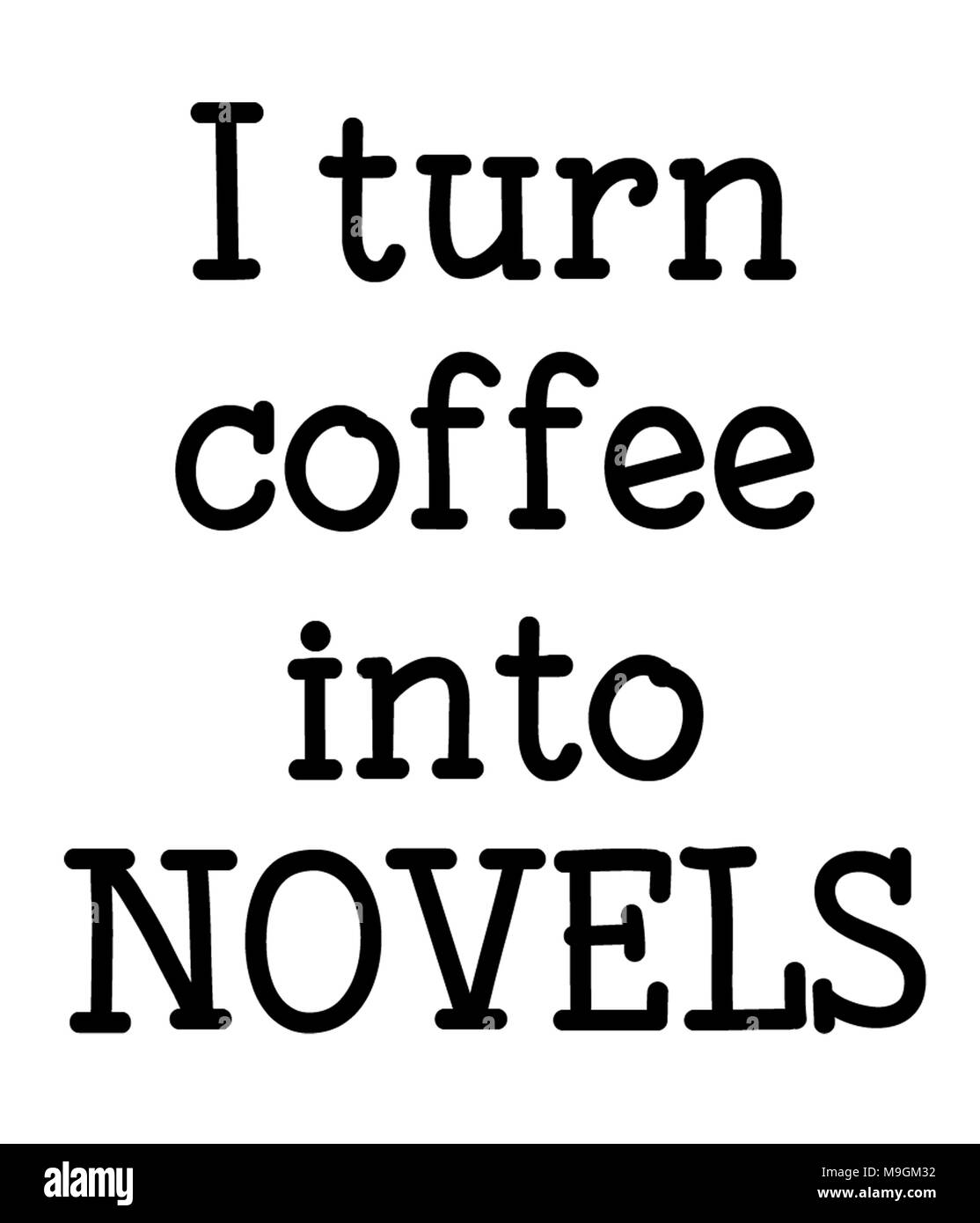 Je tourne sous forme de romans café Banque D'Images
