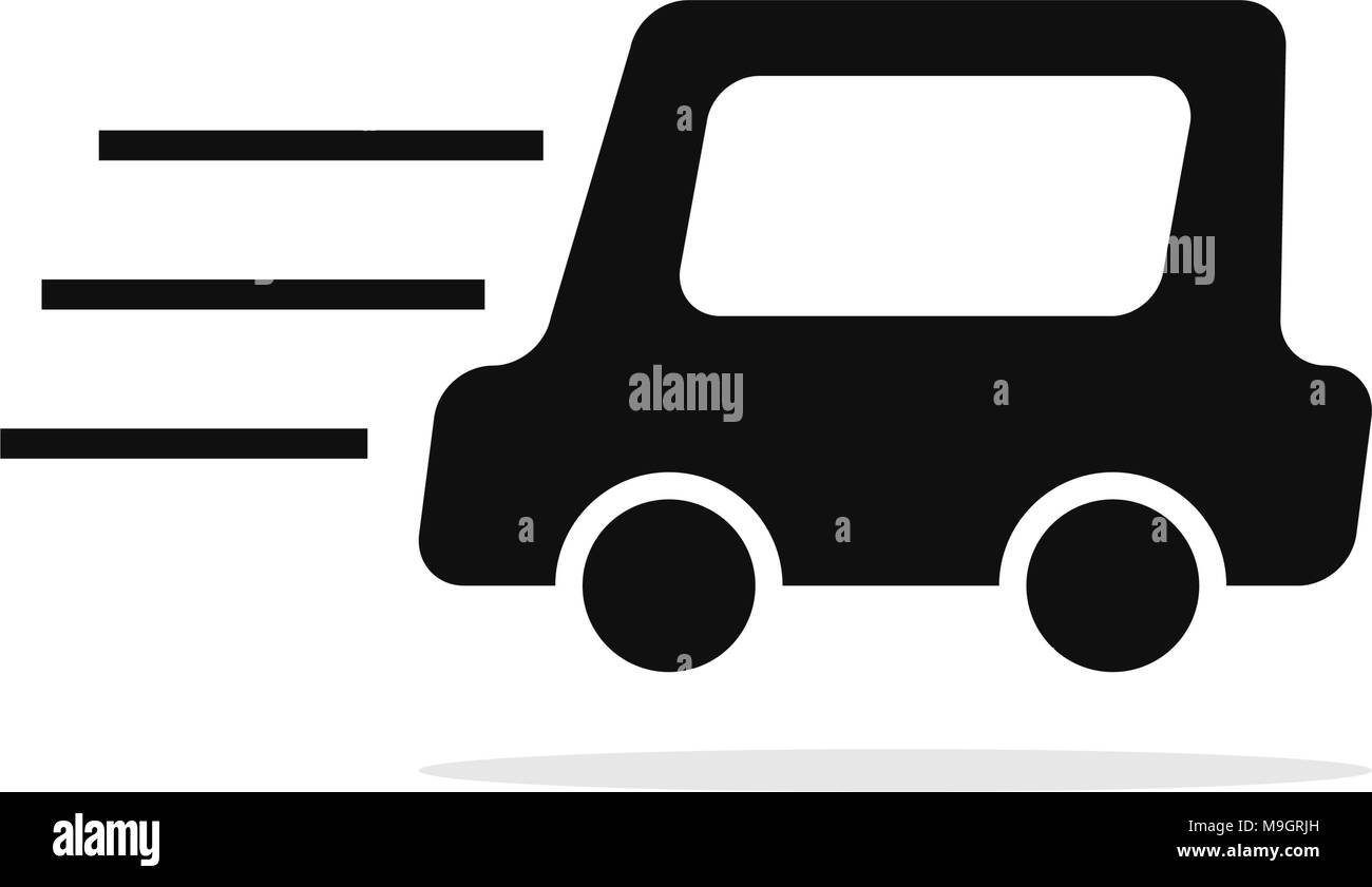 Logo de livraison. L'icône de voiture camion illustration design Illustration de Vecteur