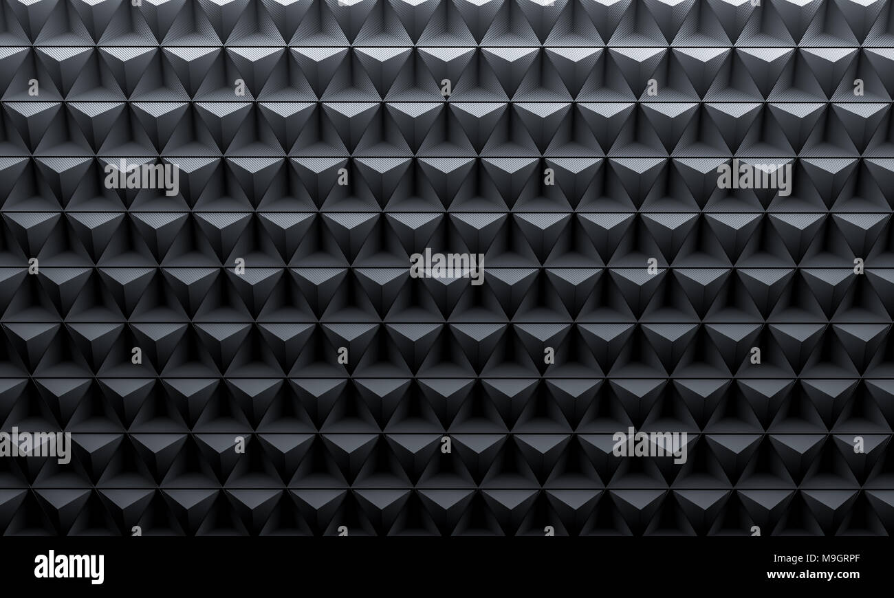 Fibre de carbone géométrique 3d image de rendu d'arrière-plan Banque D'Images