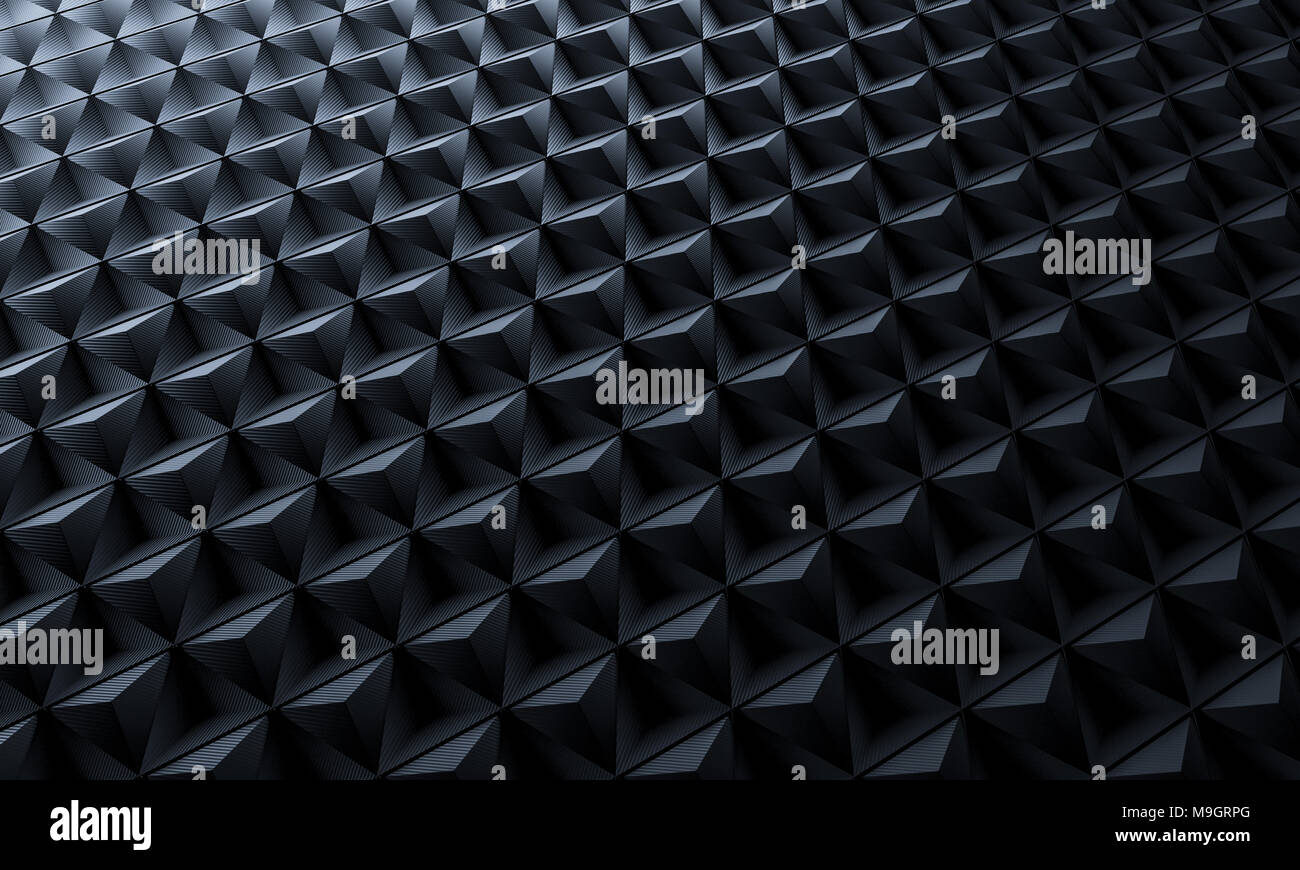 Fibre de carbone géométrique 3d image de rendu d'arrière-plan Banque D'Images