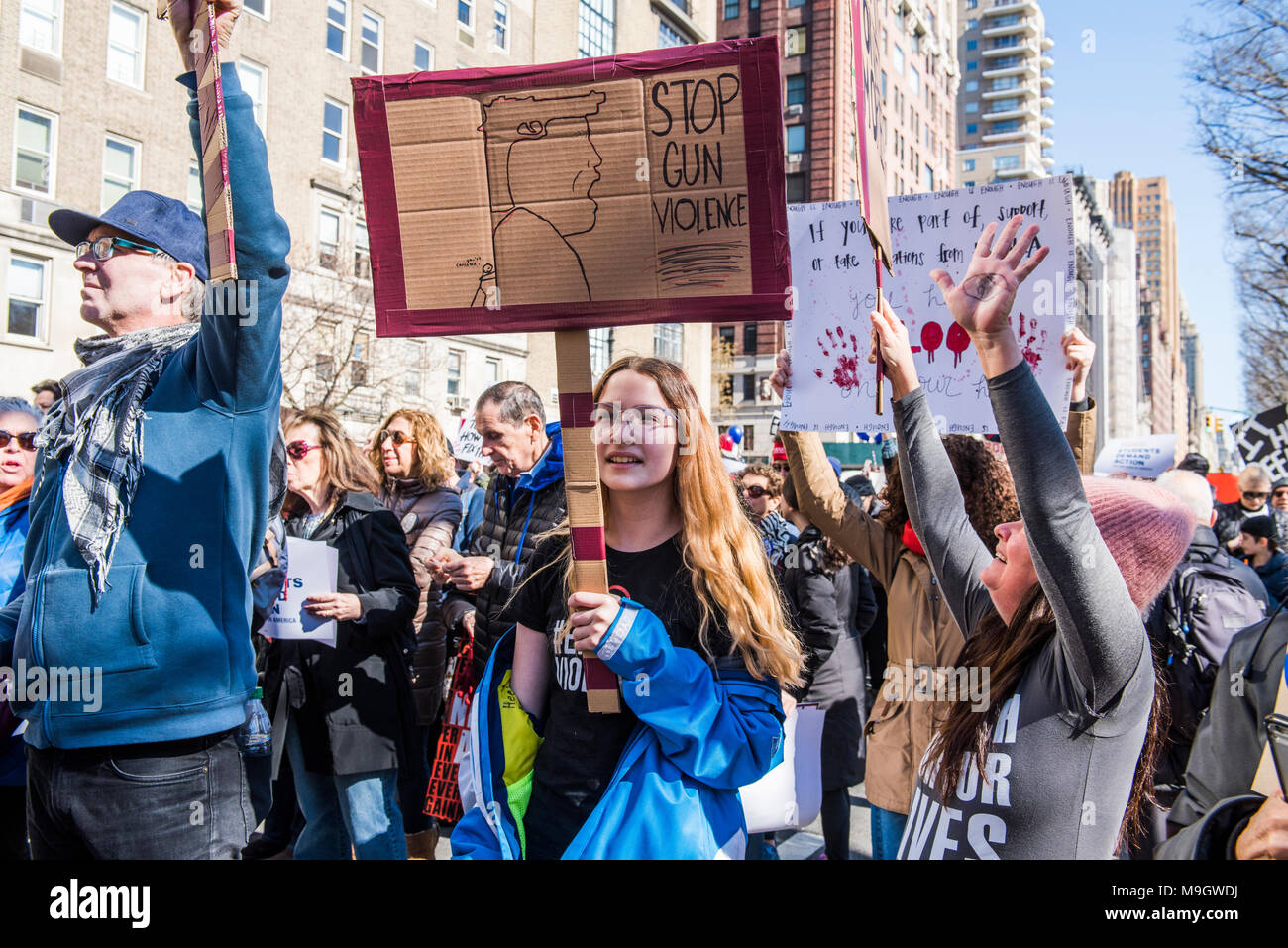 New York, NY, USA - Le 24 mars 2018 : mars pour notre vie 2018 Banque D'Images