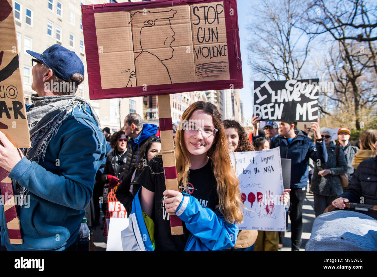 New York, NY, USA - Le 24 mars 2018 : mars pour notre vie 2018 Banque D'Images