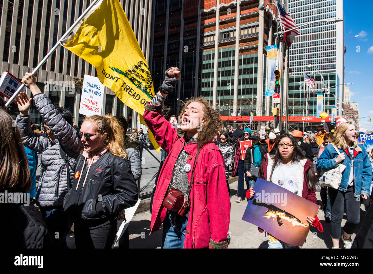 New York, NY, USA - Le 24 mars 2018 : mars pour notre vie 2018 Banque D'Images