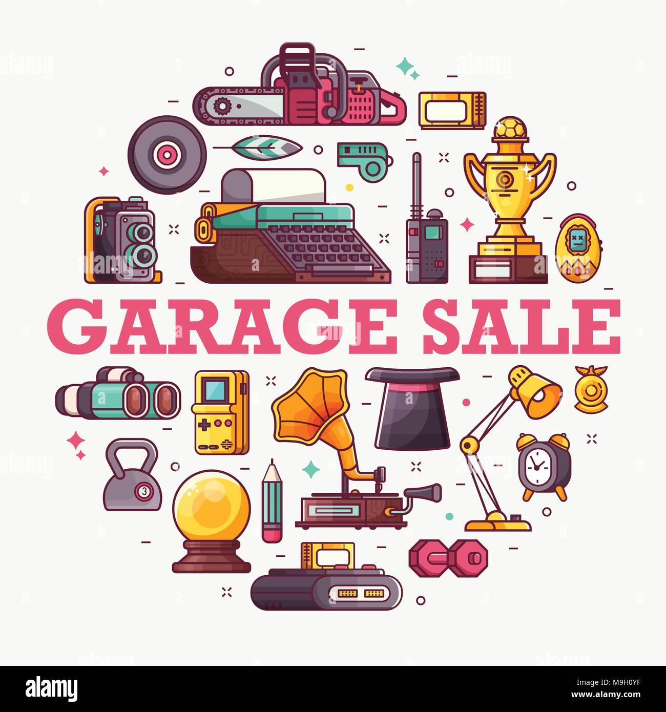 Marche Aux Puces Vente De Garage Ou De La Carte D Annonce Image Vectorielle Stock Alamy Marche Aux Puces Vente De Garage Ou De La Carte D Annonce Image Vectorielle Stock Alamy