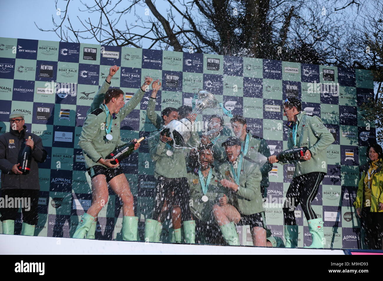 La recherche sur le cancer Boat Race Sam 24 Mars 2018 Banque D'Images