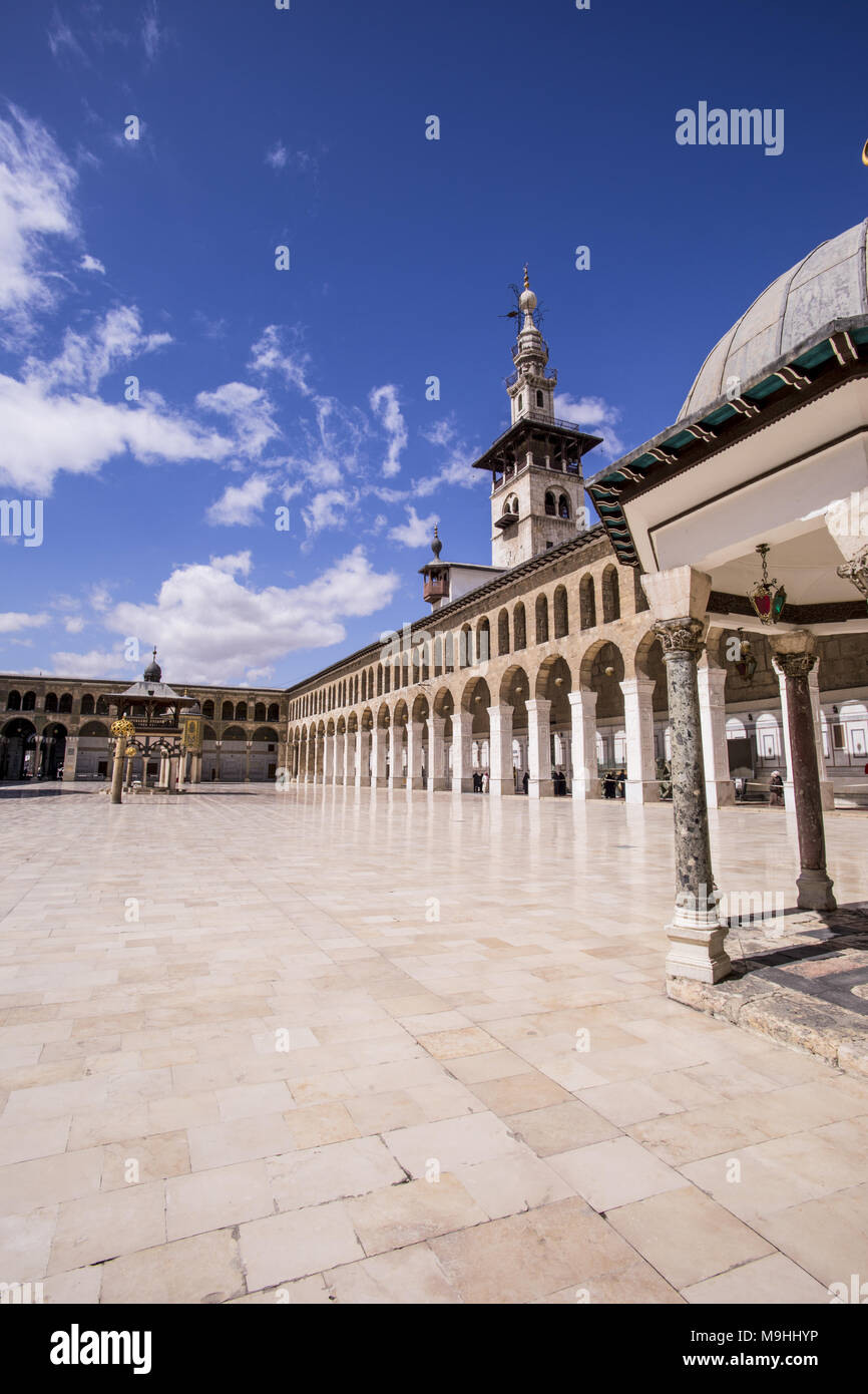 La Grande Mosquée des Omeyyades de Damas, Banque D'Images