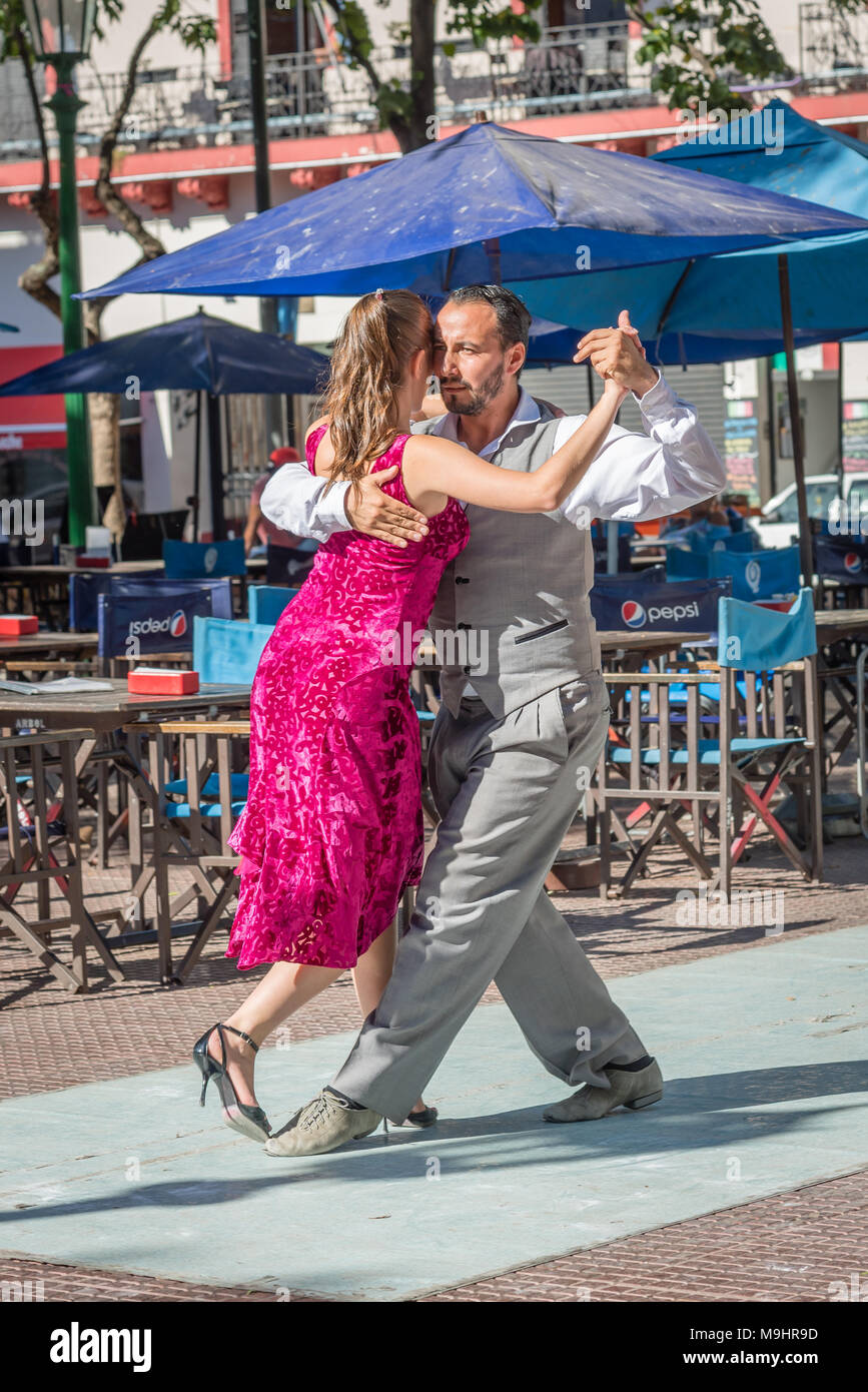 Les danseurs de tango à Buenos Aires, Argentine Banque D'Images