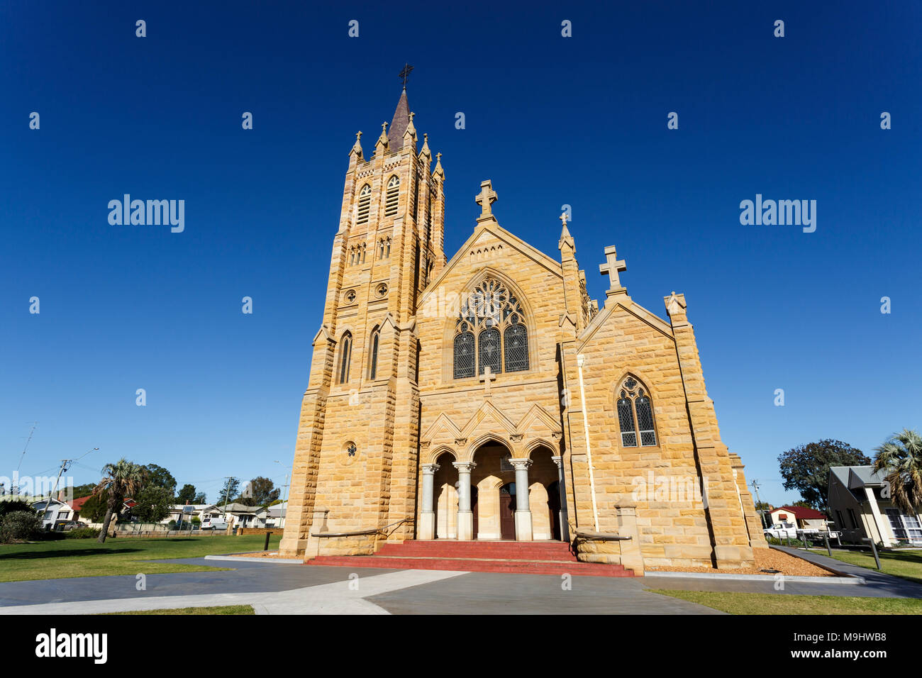 L'église catholique St Mary est un vingtième siècle Grès néo-gothique église érigée entre 1920 et 26, avec un plan cruciforme. Banque D'Images