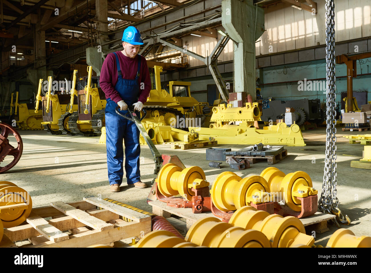 Dans l'Atelier Machines Banque D'Images