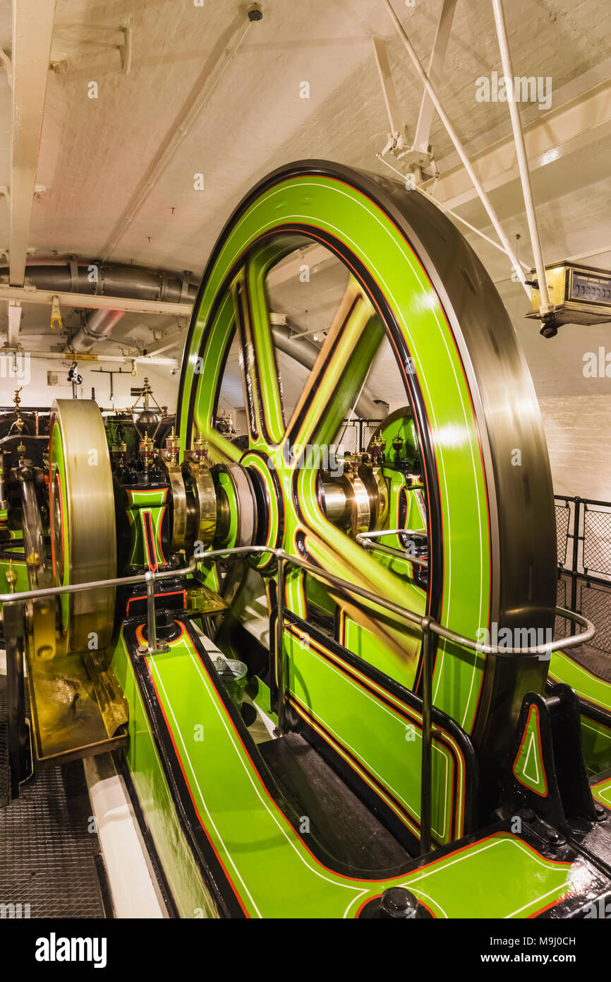 L'Angleterre, Londres, Tower Bridge, la salles des machines victoriennes Banque D'Images
