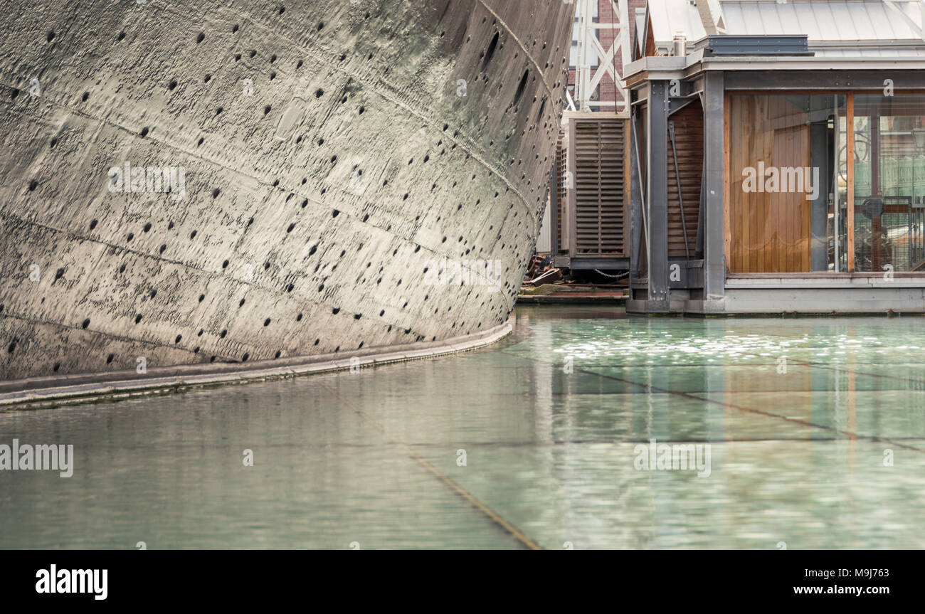 SS Great Britain de Brunel dans le Grand Ouest de l'Arsenal, Bristol. Banque D'Images