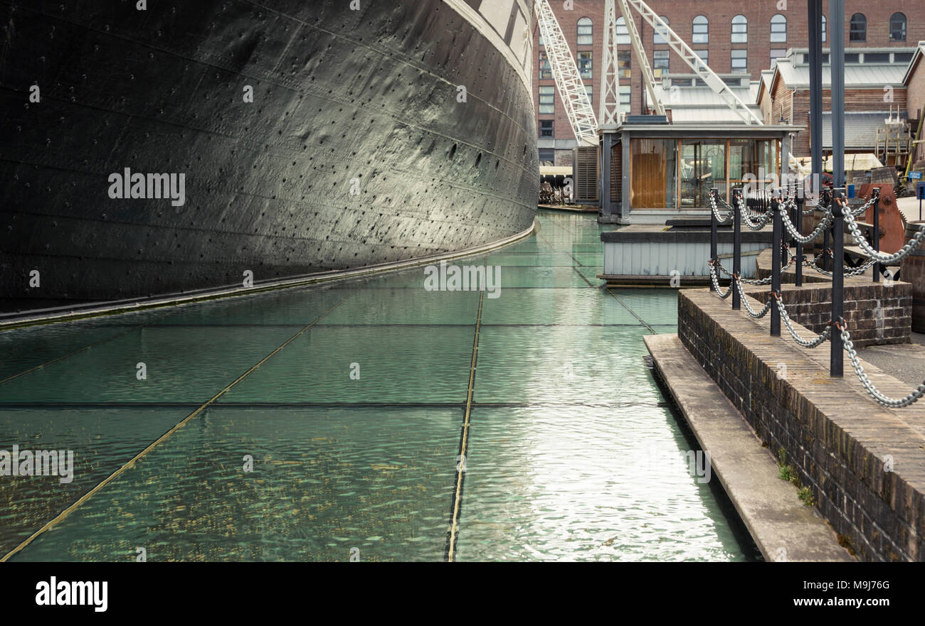 SS Great Britain de Brunel dans le Grand Ouest de l'Arsenal, Bristol. Banque D'Images