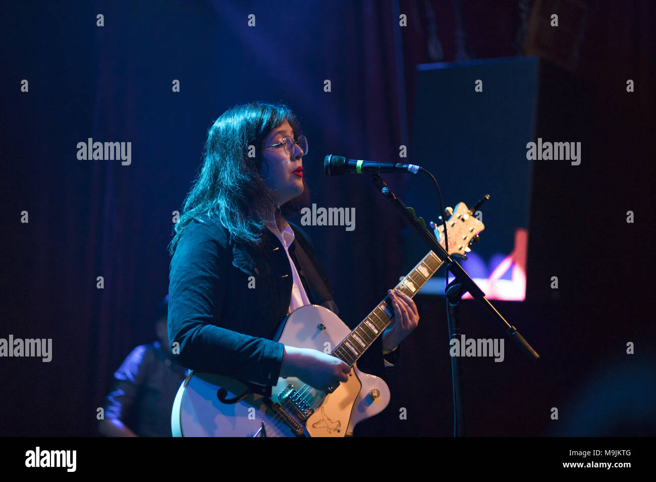 25 mars 2018 - LUCY DACUS fonctionne à l'arrêt de pousse-pousse à San Francisco, Californie (crédit Image : © Greg Chow via Zuma sur le fil) Banque D'Images