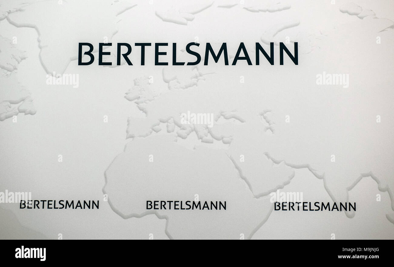 27 Mars 2018 Allemagne Berlin Bertelsmann écrit Sur