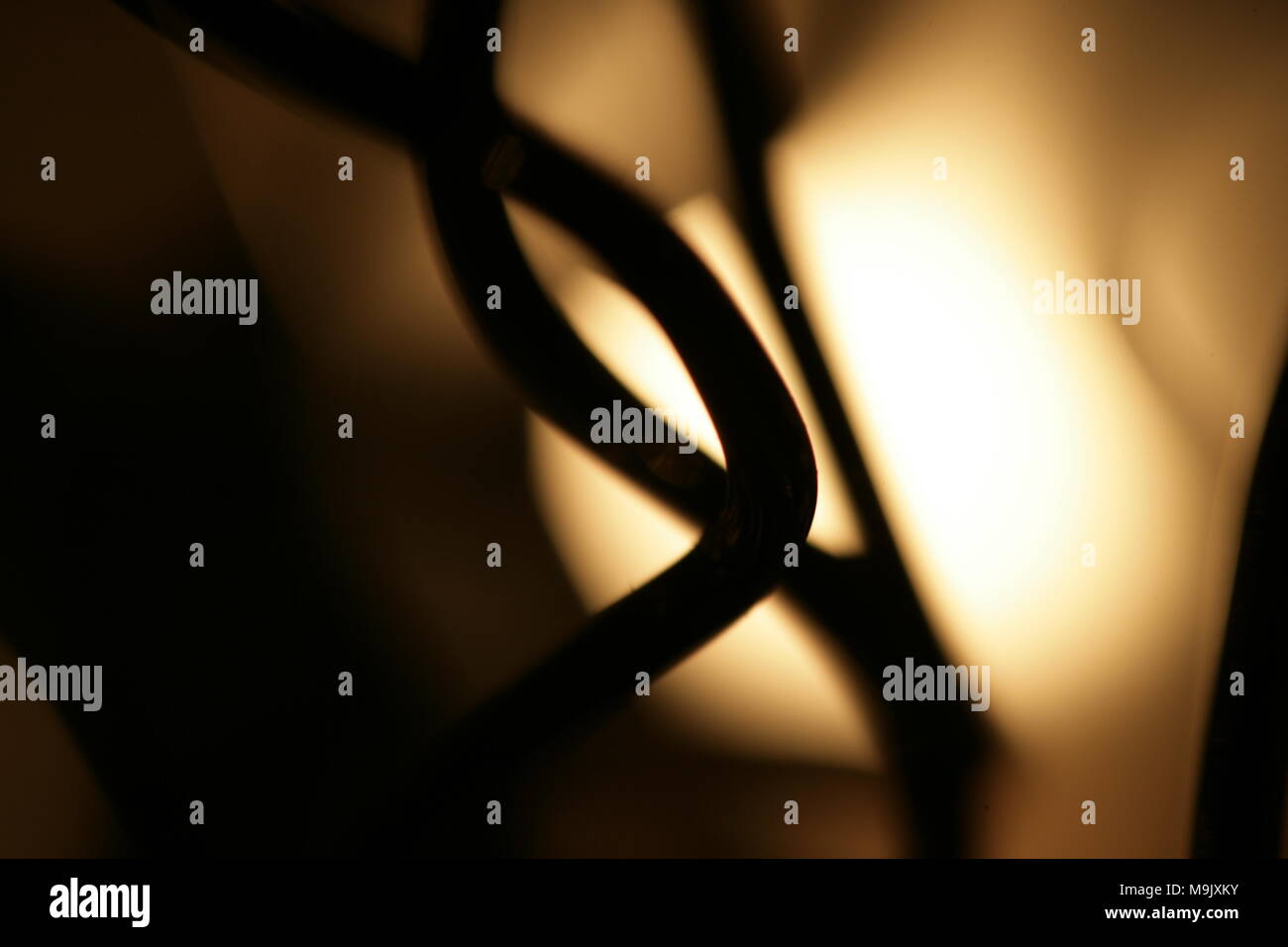 Lampe avec détails sur le fil Banque D'Images