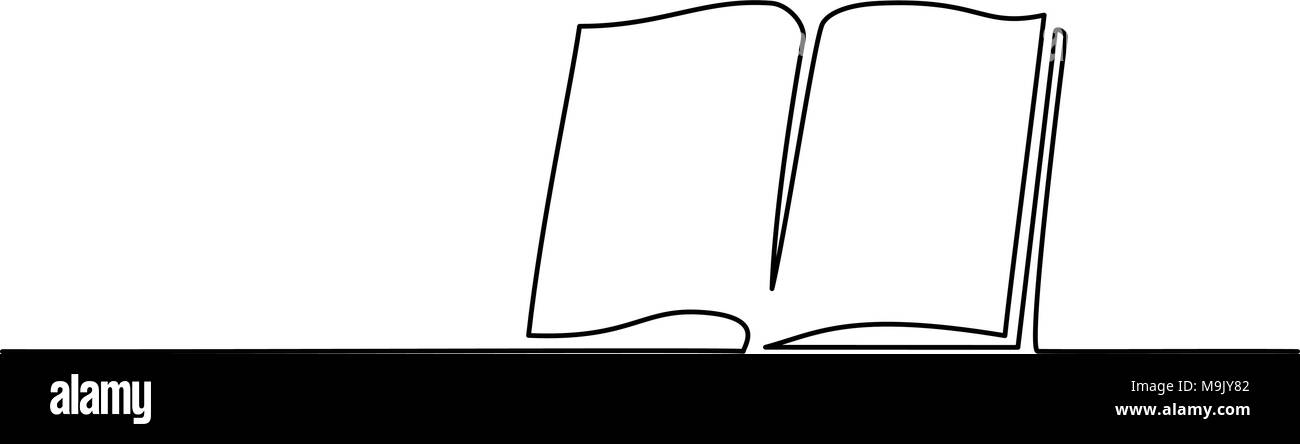 Livre ouvert avec les pages isolated on white Illustration de Vecteur