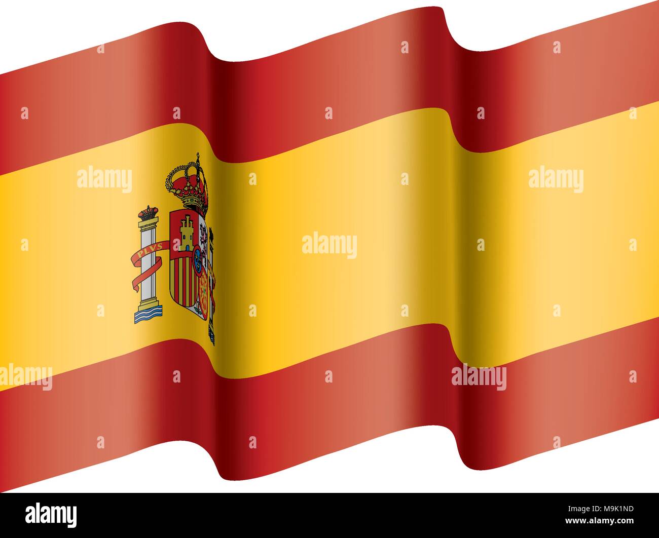 Drapeau de l'Espagne, vector illustration Image Vectorielle Stock - Alamy