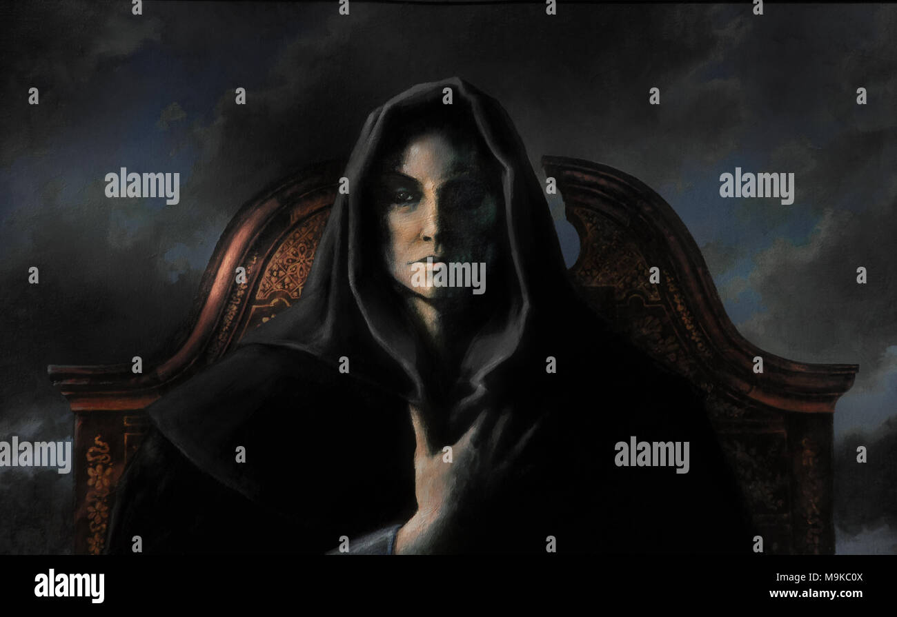 La reine sombre Banque D'Images